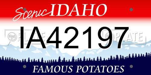 IA42197 Idaho License Plate