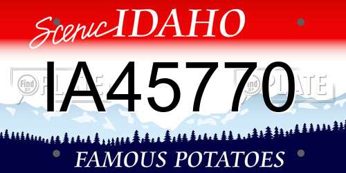 IA45770 Idaho License Plate