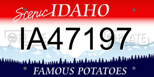 IA47197 Idaho License Plate