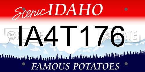 IA4T176 Idaho License Plate