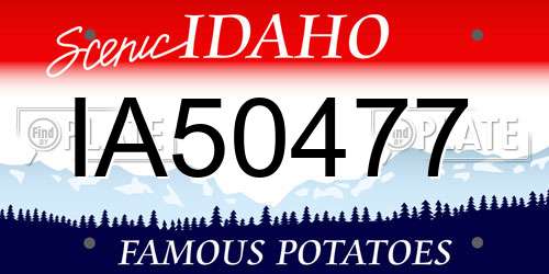 IA50477 Idaho License Plate