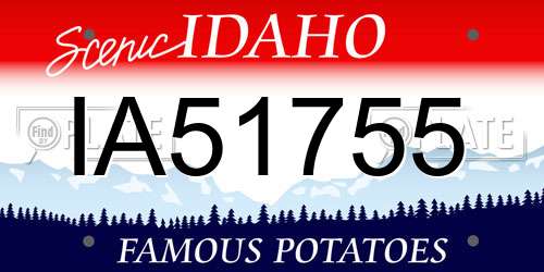 IA51755 Idaho License Plate