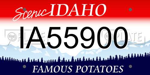 IA55900 Idaho License Plate