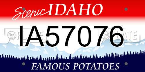 IA57076 Idaho License Plate