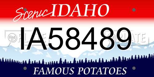 IA58489 Idaho License Plate