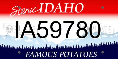 IA59780 Idaho License Plate