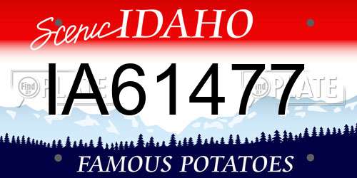 IA61477 Idaho License Plate