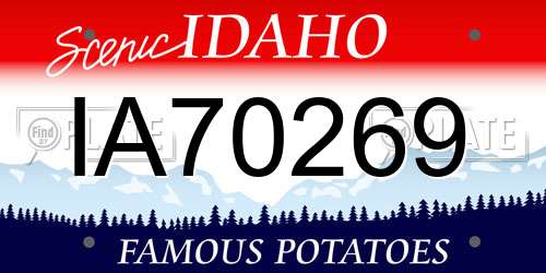 IA70269 Idaho License Plate