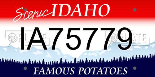 IA75779 Idaho License Plate