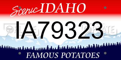 IA79323 Idaho License Plate