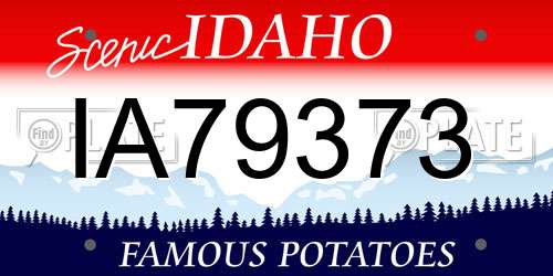 IA79373 Idaho License Plate