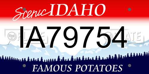 IA79754 Idaho License Plate