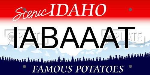 IABAAAT Idaho License Plate