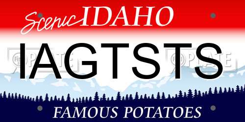 IAGTSTS Idaho License Plate