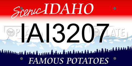 IAI3207 Idaho License Plate