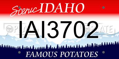 IAI3702 Idaho License Plate