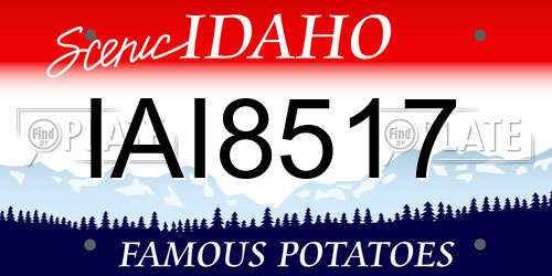 IAI8517 Idaho License Plate