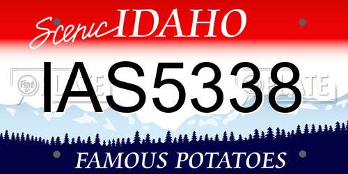IAS5338 Idaho License Plate