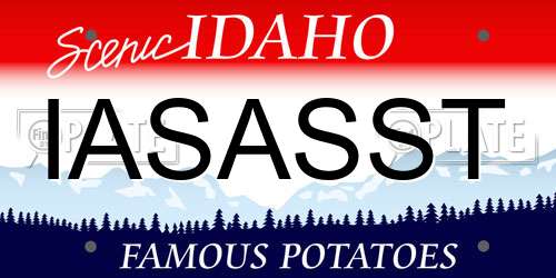 IASASST Idaho License Plate