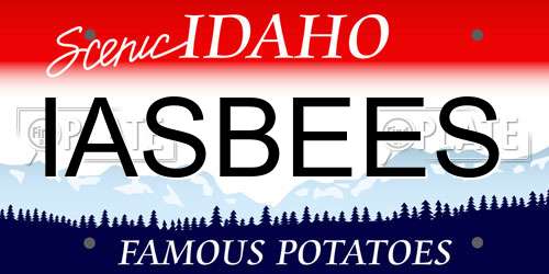IASBEES Idaho License Plate