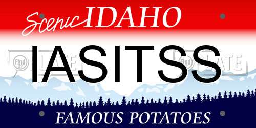 IASITSS Idaho License Plate