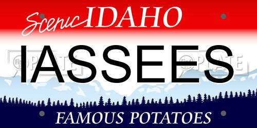 IASSEES Idaho License Plate