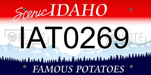 IAT0269 Idaho License Plate