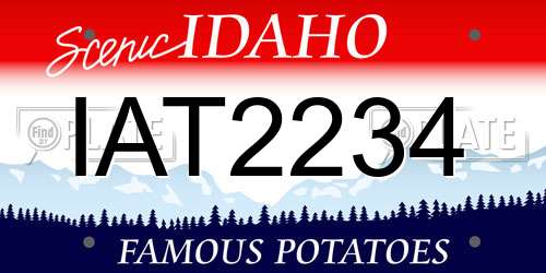 IAT2234 Idaho License Plate