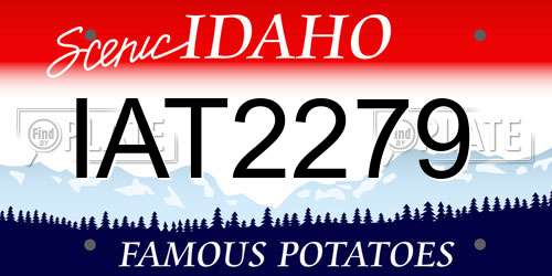 IAT2279 Idaho License Plate