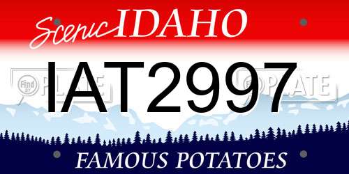 IAT2997 Idaho License Plate