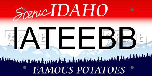 IATEEBB Idaho License Plate