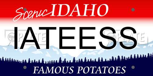 IATEESS Idaho License Plate