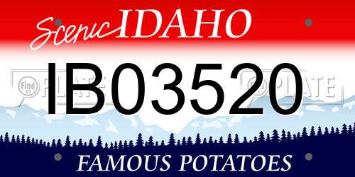 IB03520 Idaho License Plate