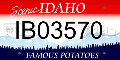 IB03570 Idaho License Plate