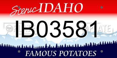 IB03581 Idaho License Plate