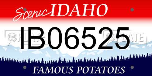 IB06525 Idaho License Plate