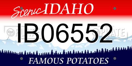 IB06552 Idaho License Plate
