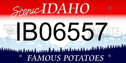 IB06557 Idaho License Plate