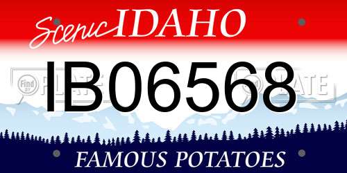IB06568 Idaho License Plate