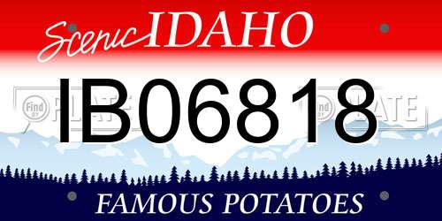 IB06818 Idaho License Plate