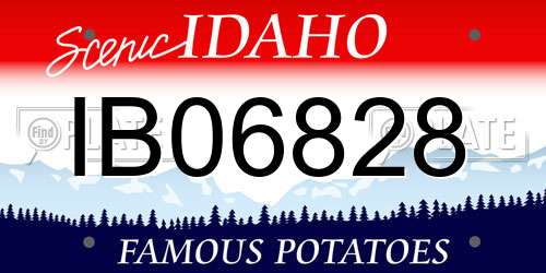 IB06828 Idaho License Plate