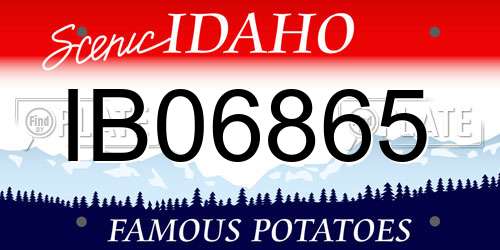 IB06865 Idaho License Plate