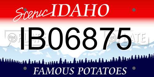 IB06875 Idaho License Plate