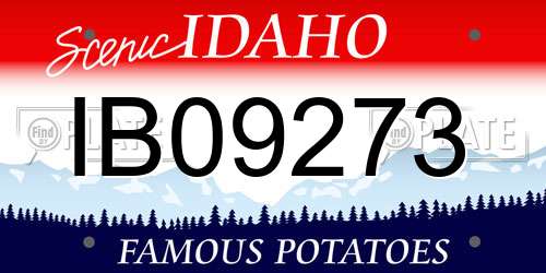 IB09273 Idaho License Plate
