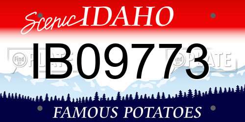 IB09773 Idaho License Plate