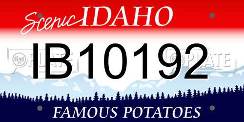 IB10192 Idaho License Plate