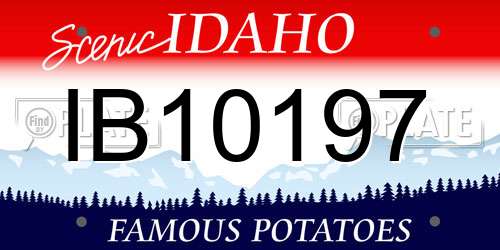 IB10197 Idaho License Plate