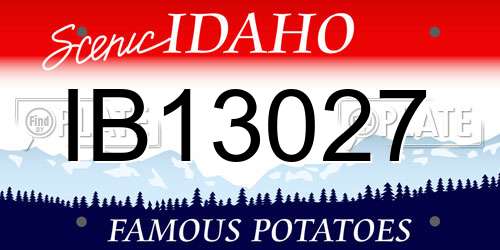 IB13027 Idaho License Plate