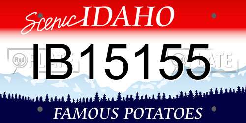 IB15155 Idaho License Plate