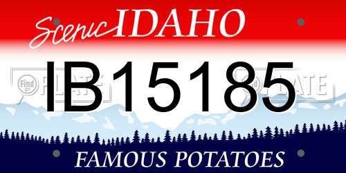 IB15185 Idaho License Plate